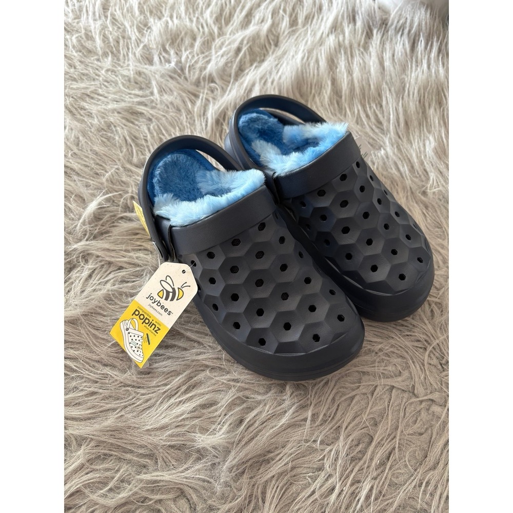 Joybees Toddler Harper Slip On Clog Crocs Navy NEW Big Kids Size 1Y Unisex